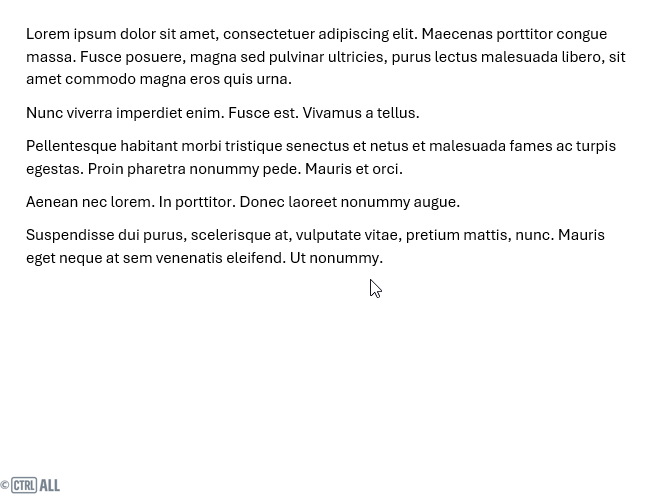 Copy and paste multiple text using Ctrl in Word